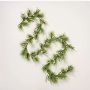 Hearth & Hand Green Pine Garland with White Berries